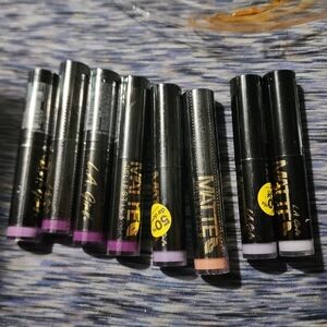 L.A. Colors Matte Lipstick Collection - Purple and Nude
